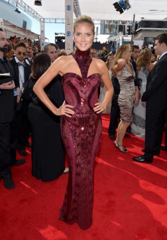 Heidi Klum on the Red Carpet at the 65th Emmys