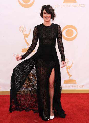 Lena Headey on the Red Carpet at the 65th Emmys