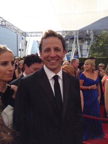 Seth Meyers on the Red Carpet at the 65th Emmys