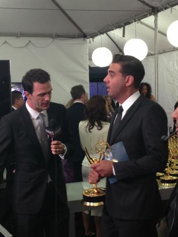 Bobby Cannavale backstage at the 65th Emmys