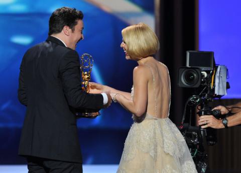 Claire Danes accepts the award for Outstanding Leading Actress in a Drama Series