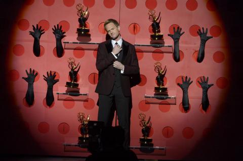 Neil Patrick Harris on stage at the 65th Emmys