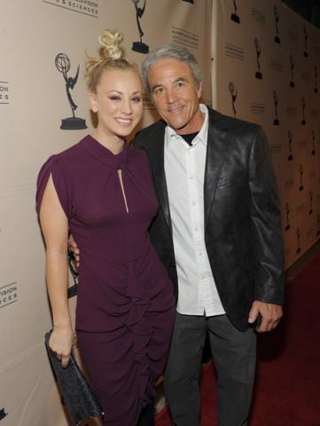 Kaley Cuoco with her father, Gary
