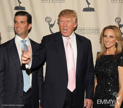 Donald Trump, Jr., Donald Trump & Marlee Matlin at An Evening With Celebrity Apprentice