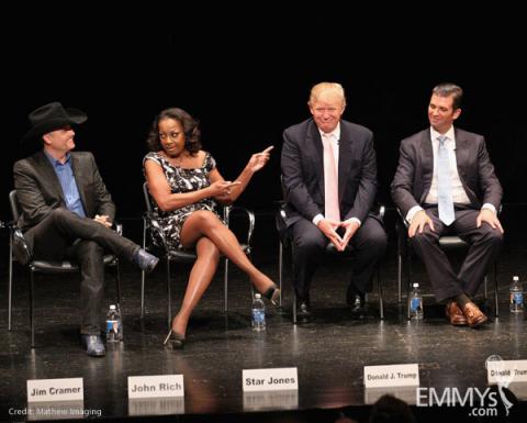 John Rich, Star Jones, Donald Trump & Donald Trump Jr. at "An Evening With Celebrity Apprentice"
