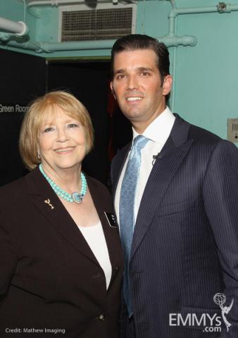 Television Academy Nancy Bradley Wiard & Donald Trump Jr. at An Evening With Celebrity Apprentice