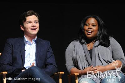 Chris Colfer and Amber Riley at An Evening With Glee