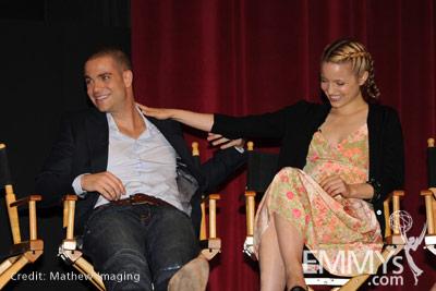 Mark Salling and Dianna Agron at An Evening With Glee