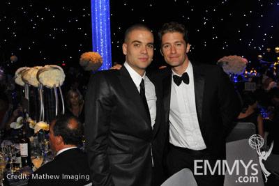 Mark Salling and Matthew Morrison at the 62nd Primetime Emmy Awards