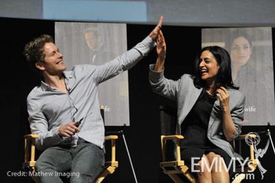 Archie Panjabi and Matt Czuchry at An Evening With The Good Wife