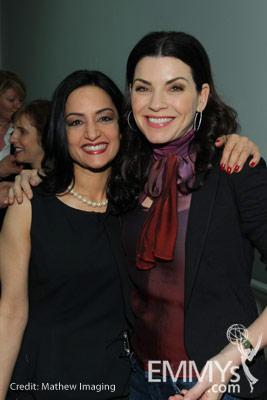 Archie Panjabi and Julianna Margulies at An Evening With The Good Wife