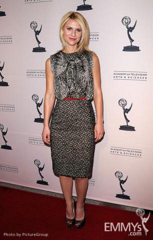 Claire Danes arrives at an Evening with Homeland