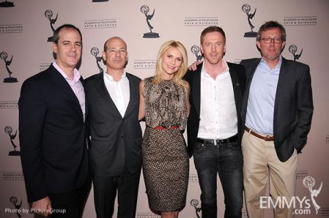 Claire Danes, Damian Lewis, David Nevins, Howard Gordon and Alex Gansa arrive at an Evening with Homeland