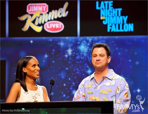 Kerry Washington and Jimmy Kimmel announce the Outstanding Variety, Music, Or Comedy Series Nominees