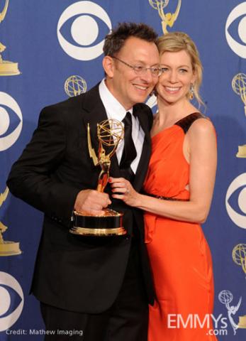Actors Michael Emerson and Carrie Preston