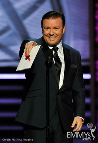 Presenter Ricky Gervais
