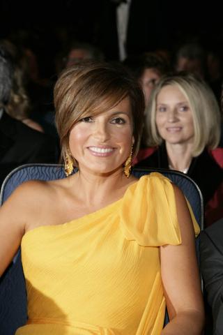 Law & Order: Special Victims Unit star Mariska Hargitay at the 60th Primetime Emmys held at the Nokia Theatre