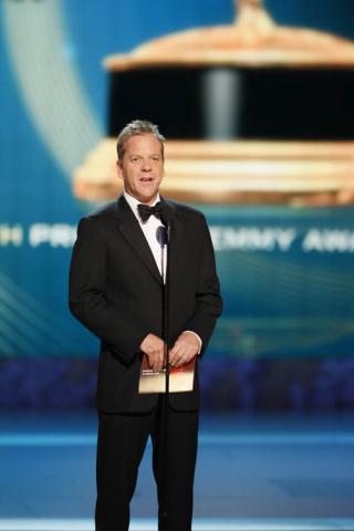 24 star Kiefer Sutherland presenting at the Emmys