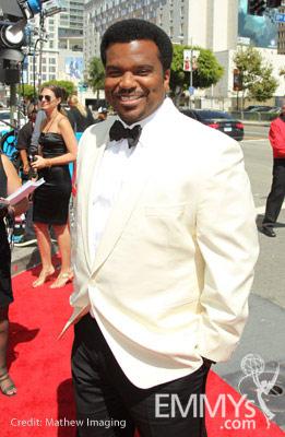 Actor Craig Robinson arrives at the 62nd Annual Primetime Emmy Awards held at the Nokia Theatre