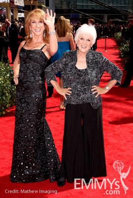 Kathy Griffin and mom, Maggie Griffin arrive at the 62nd Annual Primetime Emmy Awards held at the Nokia Theatre