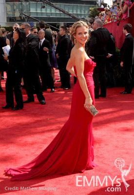 Jessalyn Gilsig arrives at the 62nd Annual Primetime Emmy Awards held at the Nokia Theatre