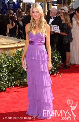 Katrina Bowden arrives at the 62nd Annual Primetime Emmy Awards held at the Nokia Theatre