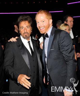 Actors Al Pacino and Jesse Tyler Ferguson attend the 62nd Annual Primetime Emmy Awards held at Nokia Theatre