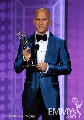 Writer Ryan Murphy accepts his award onstage at the 62nd Annual Primetime Emmy Awards held at the Nokia Theatre