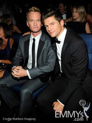 Actor Neil Patrick Harris and boyfriend David Burtka attend the 62nd Annual Primetime Emmy Awards held at Nokia Theatre