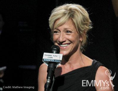Edie Falco at the 62nd Annual Primetime Emmy Awards held at Nokia Theatre