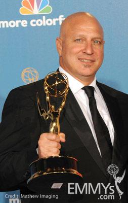 Tom Colicchio poses in the press room at the 62nd Annual Primetime Emmy Awards held at the Nokia