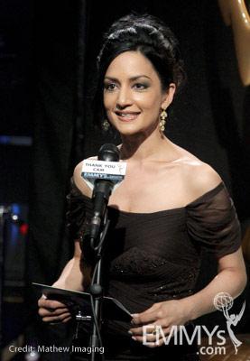 Archie Panjabi in the Green Room during the 62nd Annual Primetime Emmy Awards held at Nokia Theatre 