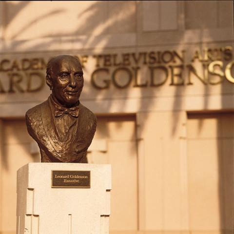 Bust of Leonard H. Goldenson in Academy Plaza