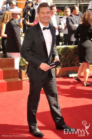 Ryan Seacrest arrives at the Academy of Television Arts & Sciences 63rd Primetime Emmy Awards at Nokia Theatre L.A. Live 