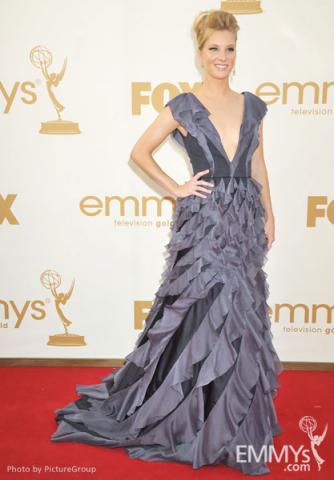 Heather Morris arrives at the Academy of Television Arts & Sciences 63rd Primetime Emmy Awards at Nokia Theatre L.A. Live 