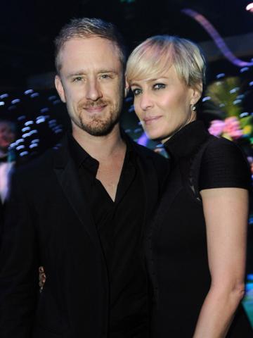 Ben Foster and Robin Wright at the Governors Ball 
