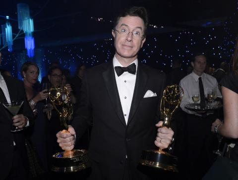 Stephen Colbert at the Governors Ball 