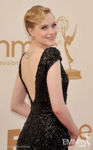Evan Rachel Wood arrives at the Academy of Television Arts & Sciences 63rd Primetime Emmy Awards