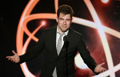Max Greenfield presents at the 35th College Television Awards