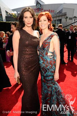 Michelle Forbes & Carrie Preston arrive at the 62nd Primetime Emmy® Awards
