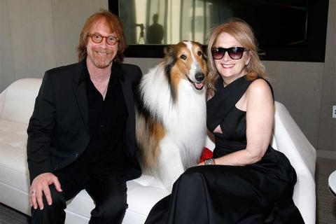 Bill Mumy, Lassie, and Eileen Mumy at the Television Academy’s 70th Anniversary Gala and Opening Celebration for its new Saban Media Center on June 2, 2016