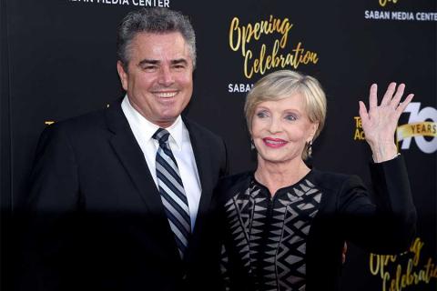 Christopher Knight and Florence Henderson at the Television Academy’s 70th Anniversary Gala and Opening Celebration for its new Saban Media Center on June 2, 2016