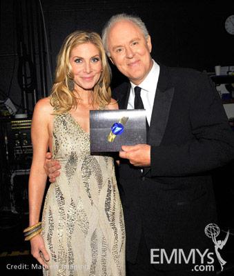 Elizabeth Mitchell and John Lithgow at the 62nd Primetime Creative Arts Emmy Awards