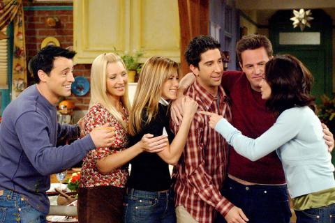 Friends stars Matt LaBlanc, Lisa Kudrow, Jennifer Aniston, David Schwimmer, Matthew Perry and Courtney Cox.