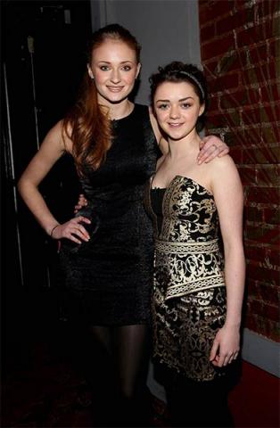 Sophie Turner and Maisie Williams at An Evening with Game of Thrones.