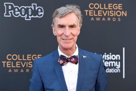 Bill Nye arrives at the 38th College Television Awards presented by the Television Academy Foundation at the Saban Media Center on Wednesday, May 24, 2017, in the NoHo Arts District in Los Angeles. 