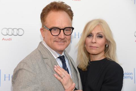 Bradley Whitford and Judith Light of Transparent arrive at the Eighth Annual Television Academy Honors, May 27 at the Montage Beverly Hills.Actor Jay Duplann and producer