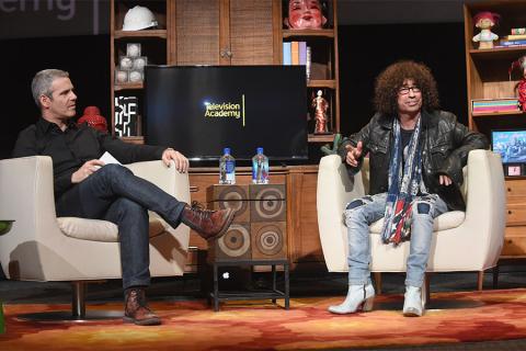 Andy Cohen interviews Mike Darnell at Mike Darnell: Reality TV's Great Provocateur at the Saban Media Center in North Hollywood, California, March 29, 2017.