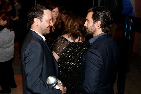Dan Fogelman and Milo Ventimiglia at the 2017 Television Academy Honors at the Montage Hotel on Thursday, June 8, 2017, in Beverly Hills, California.