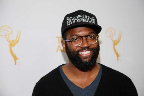 Baratunde Thurston on the red carpet at An Evening with Norman Lear at the Montalban Theater in Hollywood.